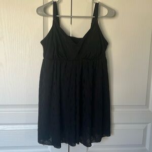 Soft lace skirt swim dress